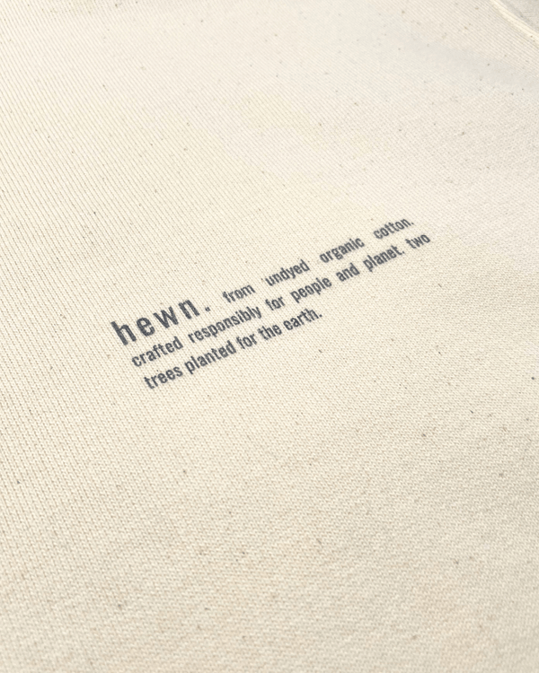 hewn. Womens Organic Cotton Relaxed-fit Zip Hoodie in Natural Cotton