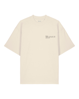 Immaculate Vegan - hewn. Mens Organic Cotton Signature Oversized T-shirt in Natural Cotton