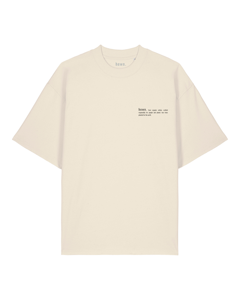 Women's Organic Cotton Signature Oversized T-Shirt | Natural Cotton