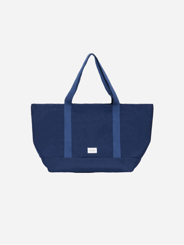 Souleway Natural Cotton Canvas Beach Bag | Navy/Navy Navy/Navy