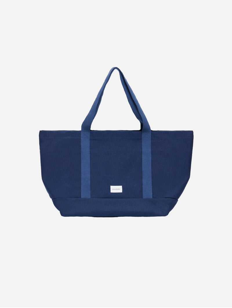Souleway Natural Cotton Canvas Beach Bag | Navy/Navy Navy/Navy
