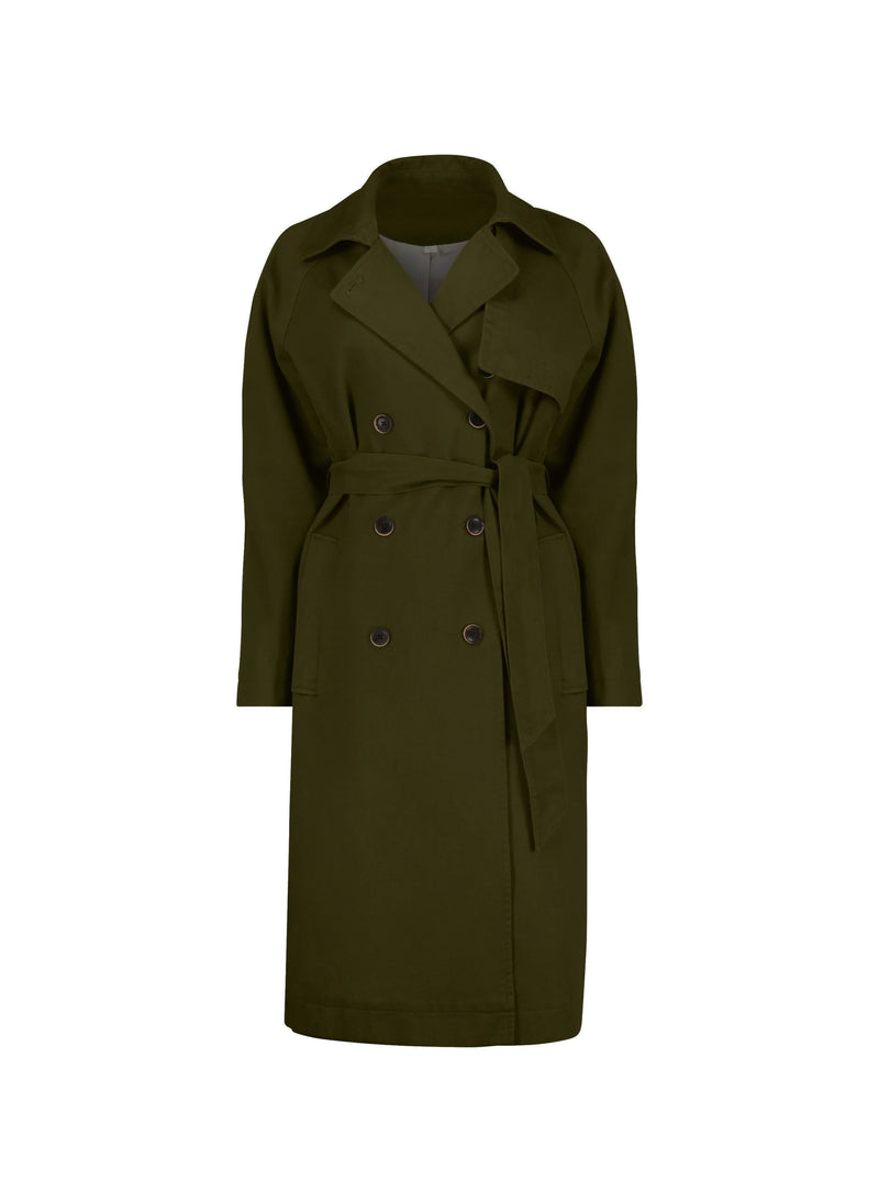 Baukjen Marlee Organic Cotton Trench | Olive UK6 / EU34 / US2 / Olive