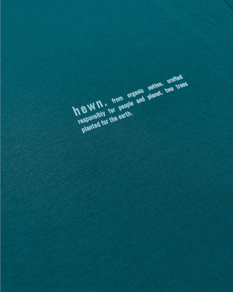 hewn. Womens Organic Cotton Relaxed-fit Hoodie in Ocean Blue