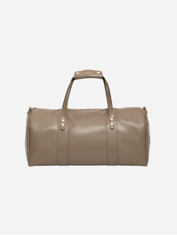 Souleway Oleatex Vegan Olive Leather Classic Weekender | Mocha Brown Mocha Brown