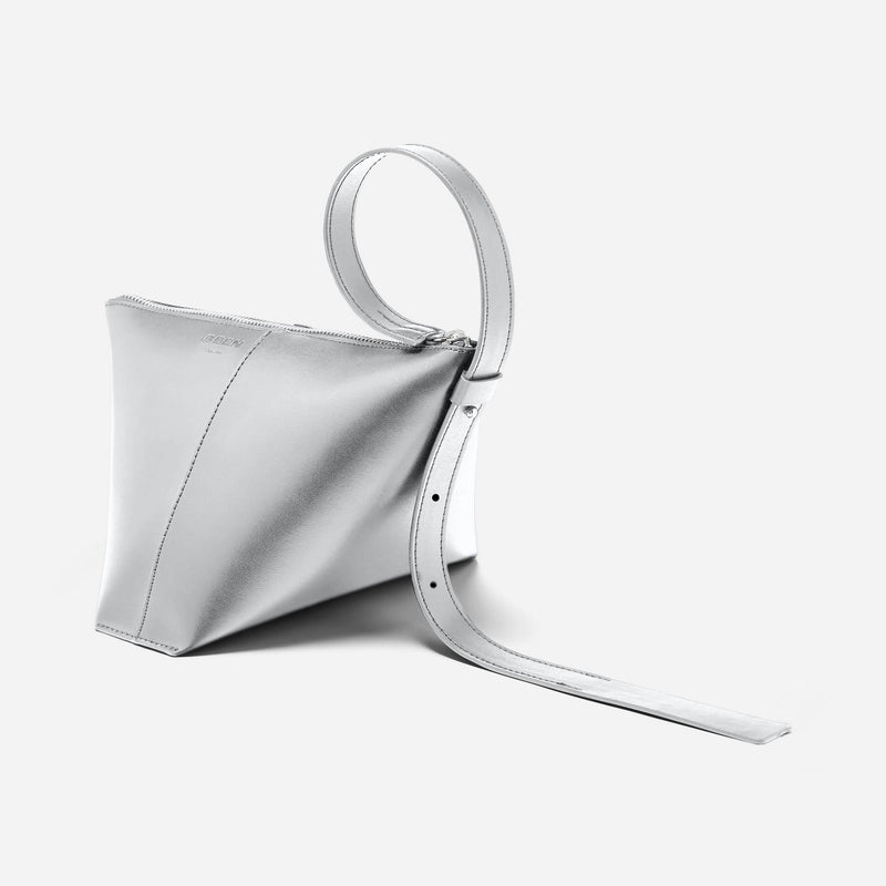 BEEN London Vyner Clutch Vegan Silver Birch