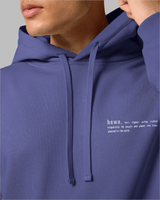 Immaculate Vegan - hewn. Mens Organic Cotton Signature Oversized Hoodie in Dusk Purple