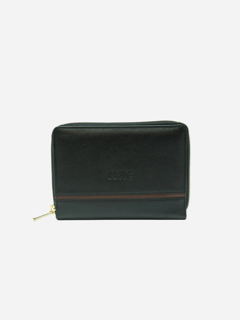 Eva Vegan Leather Wallet | Black