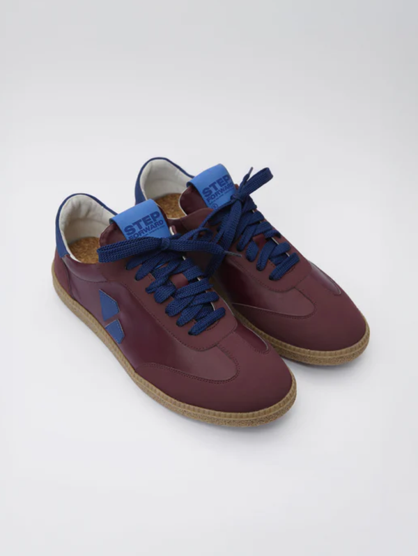 Brava Grape Leather Vegan Sneakers | Burgundy