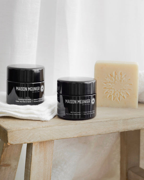 Maison Meunier Cruelty Free, Vegan, Skin Loving Skincare Set