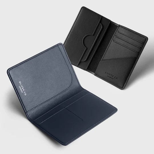 Oliver Co. London Premium Apple Leather Vegan Compact Wallet & Passport Holder | Multiple Colours