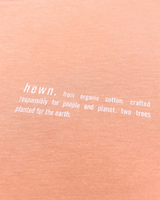 Immaculate Vegan - hewn. Womens Organic Cotton Relaxed-fit Hoodie in Peach Orange