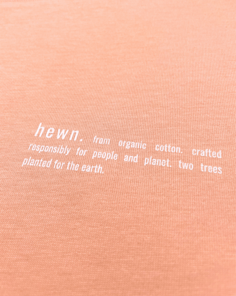 hewn. Womens Organic Cotton Relaxed-fit Hoodie in Peach Orange