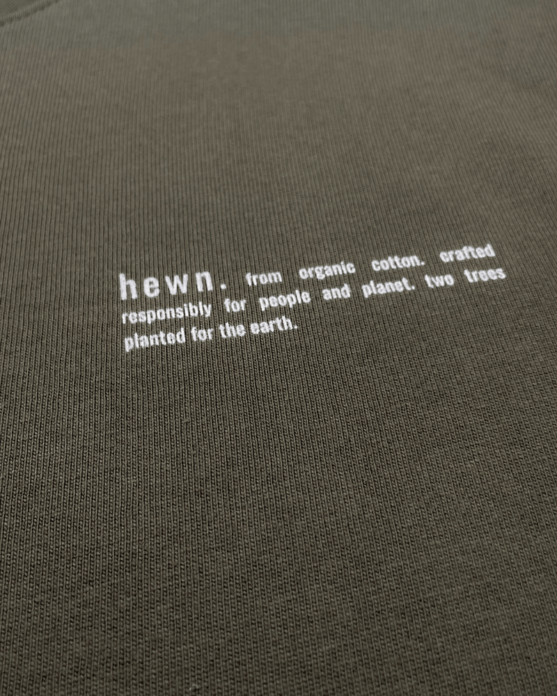 hewn. Womens Organic Cotton Relaxed-fit Zip Hoodie in Pine Green Khaki