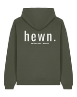 Immaculate Vegan - hewn. Mens Organic Cotton Signature Oversized Hoodie in Pine Green Khaki