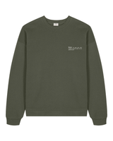 Immaculate Vegan - hewn. Mens Organic Cotton Signature Oversized Sweatshirt in Pine Green Khaki