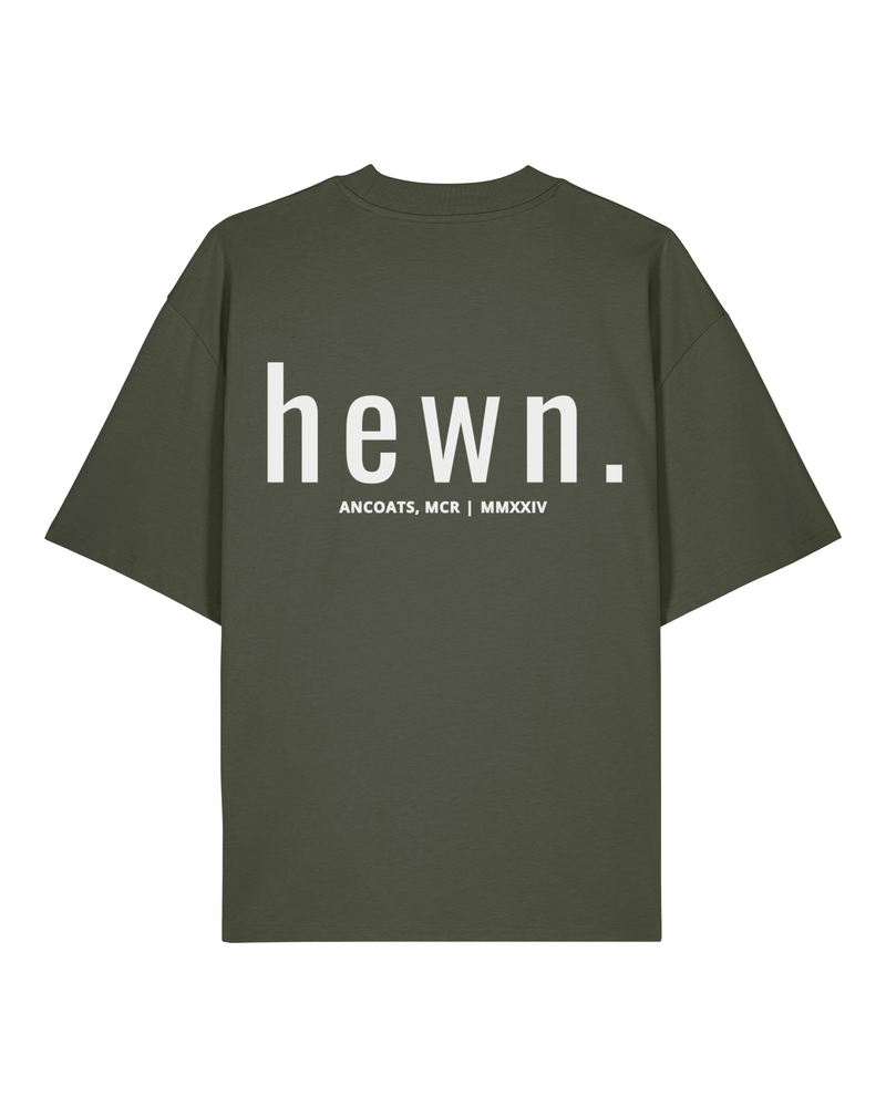 Women's Organic Cotton Signature Oversized T-Shirt | Pine Green Khaki