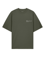 Immaculate Vegan - hewn. Mens Organic Cotton Signature Oversized T-shirt in Pine Green Khaki