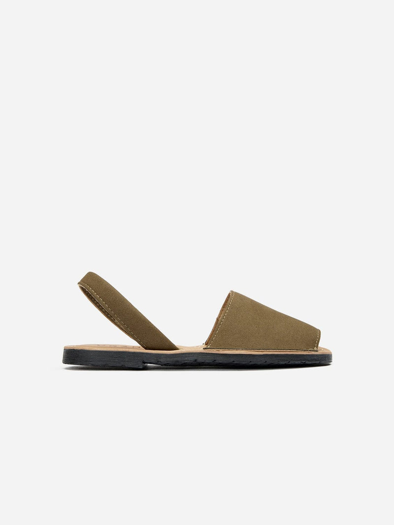 V.GAN Rambu Women's Vegan Suede Menorcan Sandals | Khaki