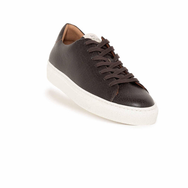 RC Berlin Men's Vegan Corn Leather Crack Sneakers | Brown
