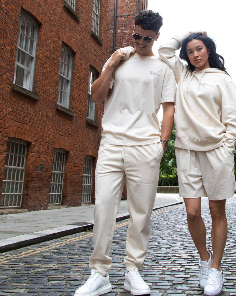 hewn. Mens Organic Cotton Relaxed-fit Joggers in Natural Cotton
