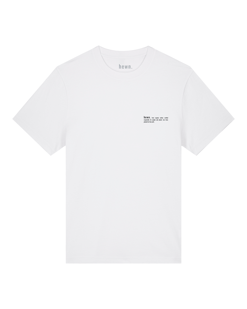 hewn. Mens Organic Cotton Relaxed-Fit T-shirt in Snow White