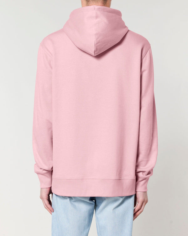 hewn. Mens Organic Cotton Relaxed-fit Hoodie in Cherry Blossom Pink
