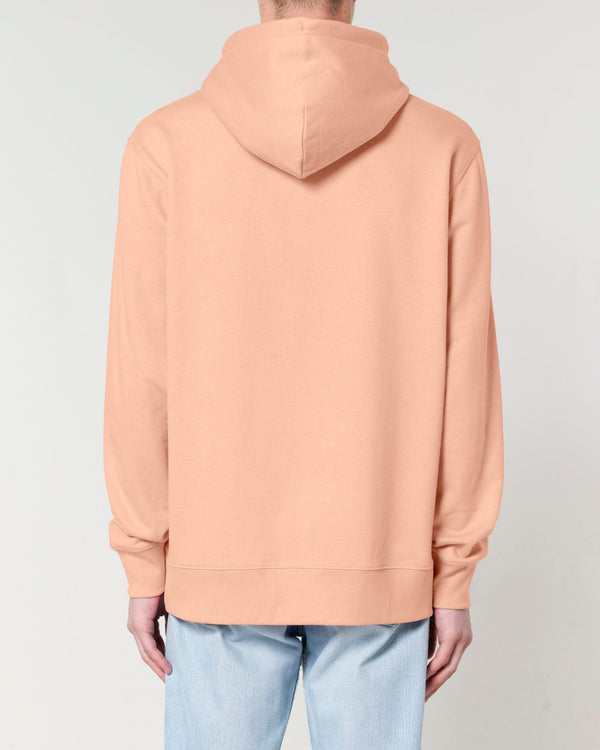 hewn. Mens Organic Cotton Relaxed-fit Hoodie in Peach Orange