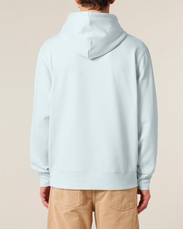 hewn. Mens Organic Cotton Relaxed-fit Hoodie in Blue Ice