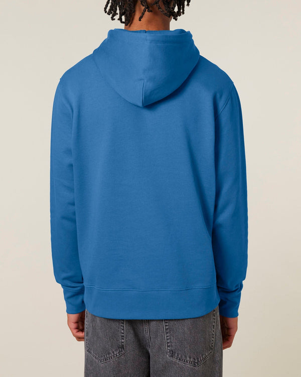 hewn. Mens Organic Cotton Relaxed-fit Hoodie in Morpho Blue
