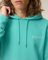Immaculate Vegan - hewn. Mens Organic Cotton Relaxed-fit Hoodie in Lagoon Blue