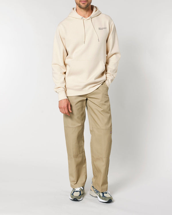 hewn. Mens Organic Cotton Relaxed-fit Hoodie in Natural Cotton