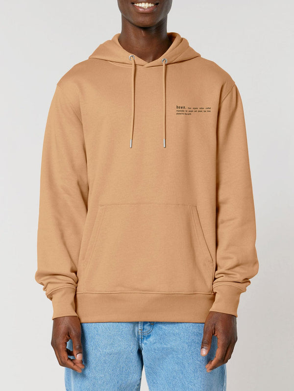 hewn. Mens Organic Cotton Relaxed-fit Hoodie in Sand
