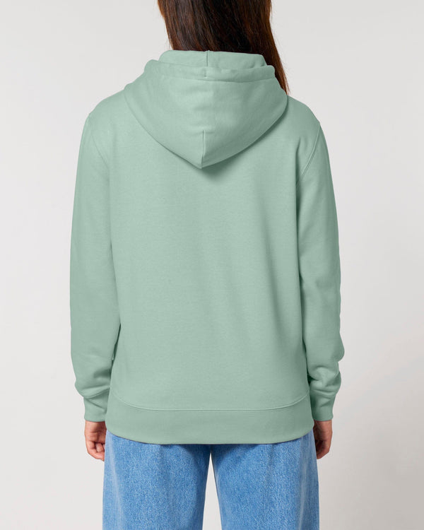 hewn. Womens Organic Cotton Relaxed-fit Hoodie in Aloe Green