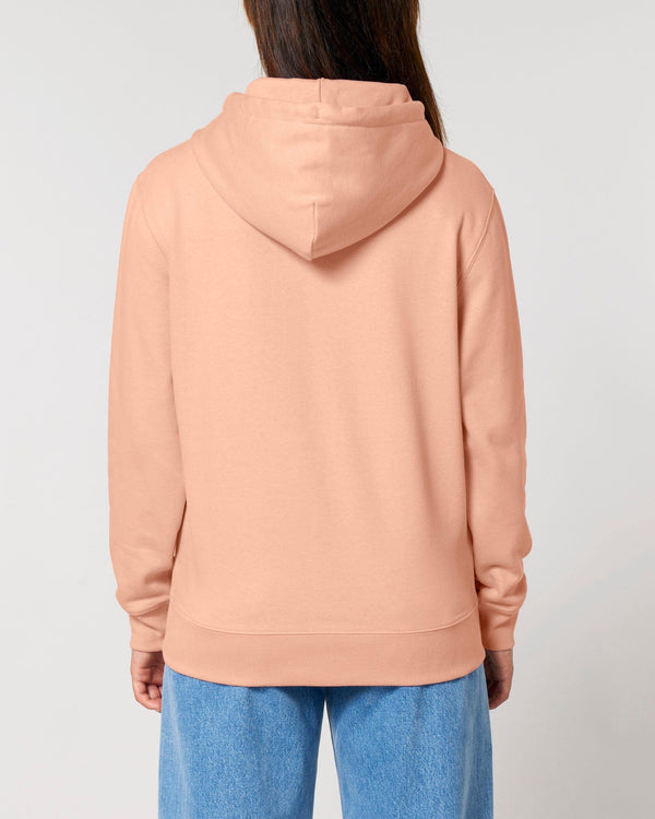 hewn. Womens Organic Cotton Relaxed-fit Hoodie in Peach Orange