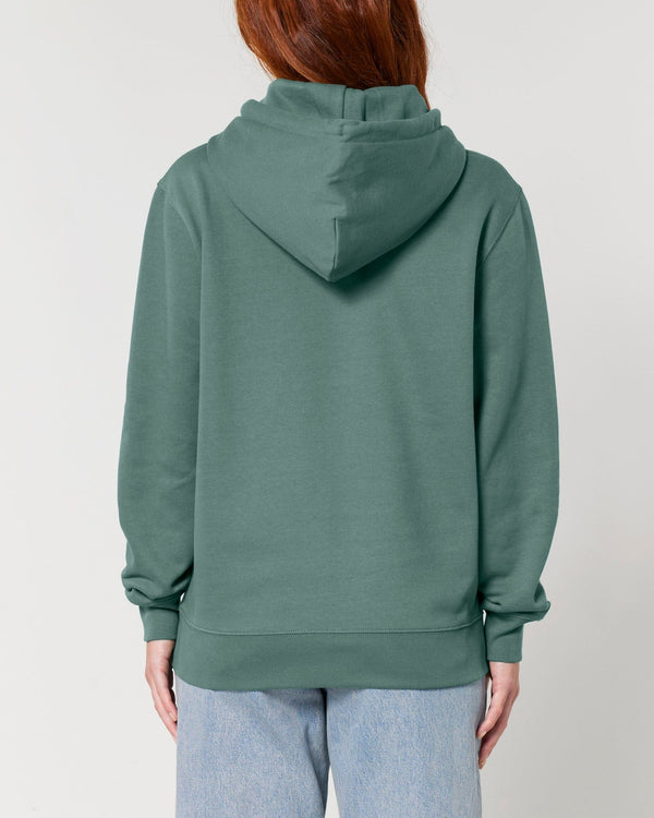 hewn. Womens Organic Cotton Relaxed-fit Hoodie in Eucalyptus Green