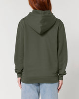 Immaculate Vegan - hewn. Womens Organic Cotton Relaxed-fit Hoodie in Pine Green Khaki