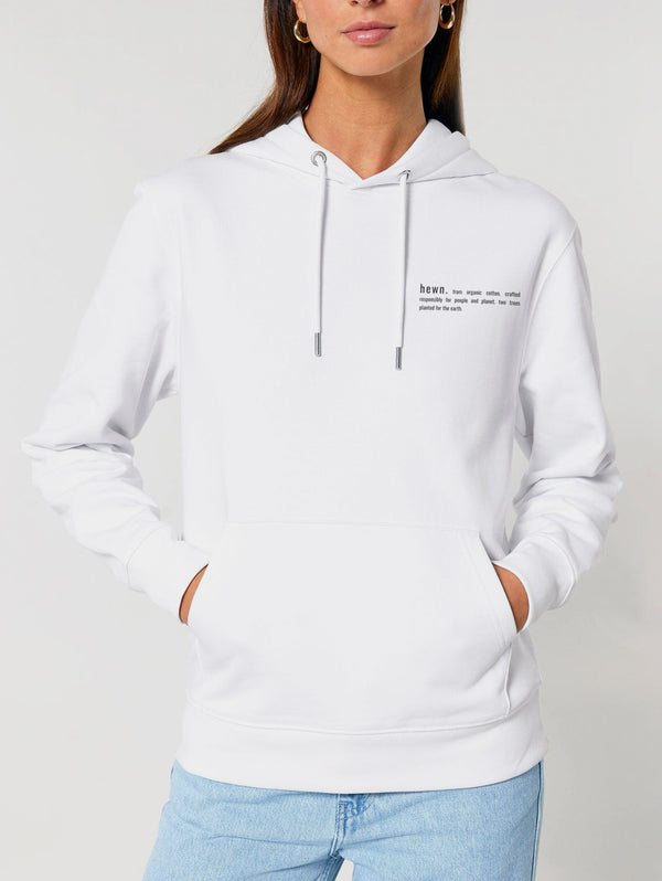 Women's Organic Cotton Relaxed Fit Hoodie | Snow White