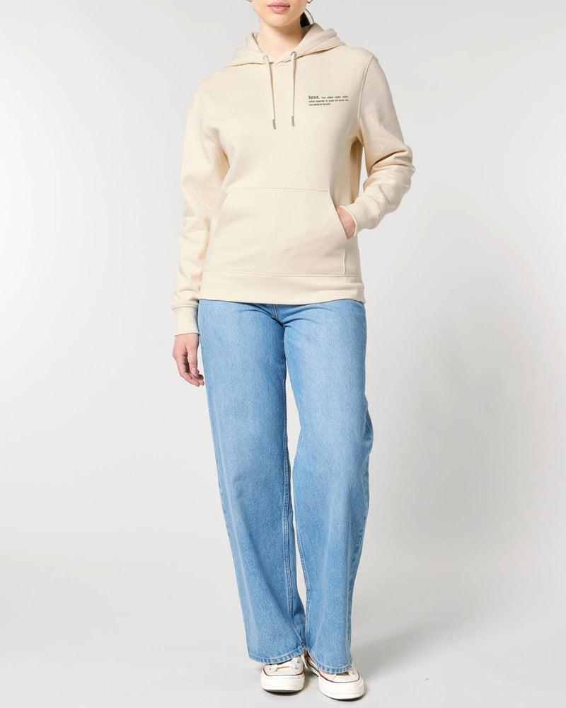 hewn. Womens Organic Cotton Relaxed-fit Hoodie in Natural Cotton