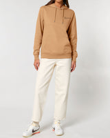 Immaculate Vegan - hewn. Womens Organic Cotton Relaxed-fit Hoodie in Sand