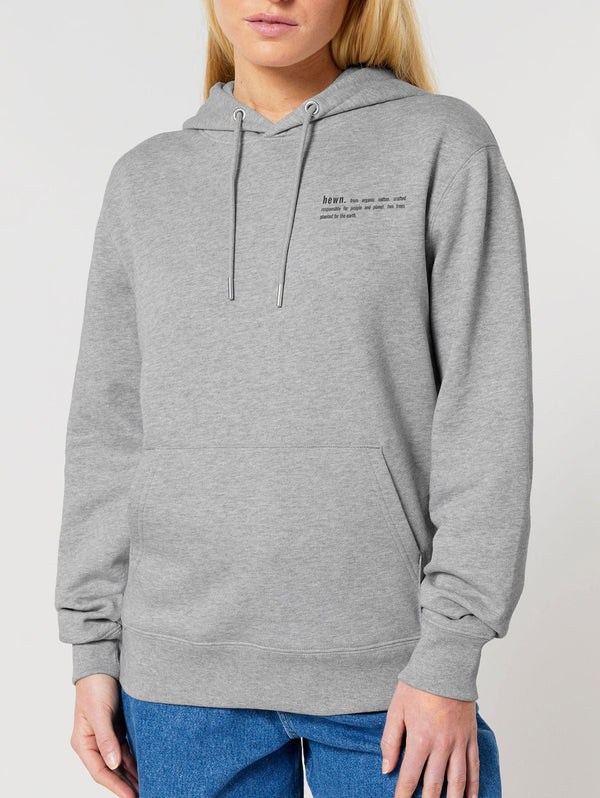 Women's Organic Cotton Relaxed Fit Hoodie | Rock Grey Marl