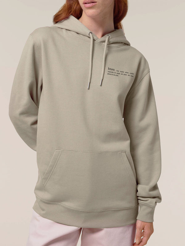 Women's Organic Cotton Relaxed Fit Hoodie | Limestone Grey