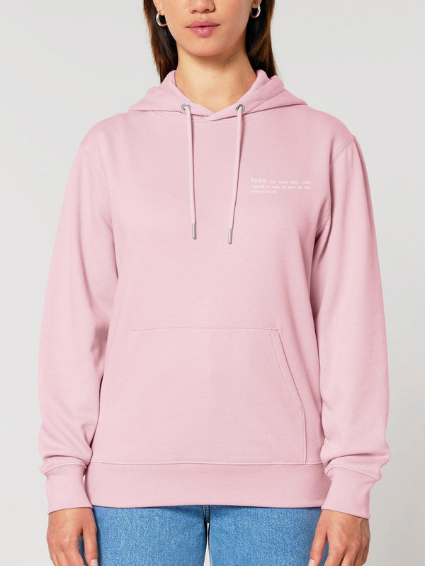 Women's Organic Cotton Relaxed Fit Hoodie | Cherry Blossom Pink
