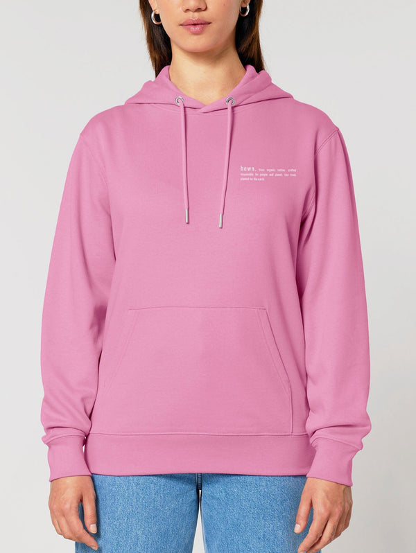 Women's Organic Cotton Relaxed Fit Hoodie | Azalea Pink