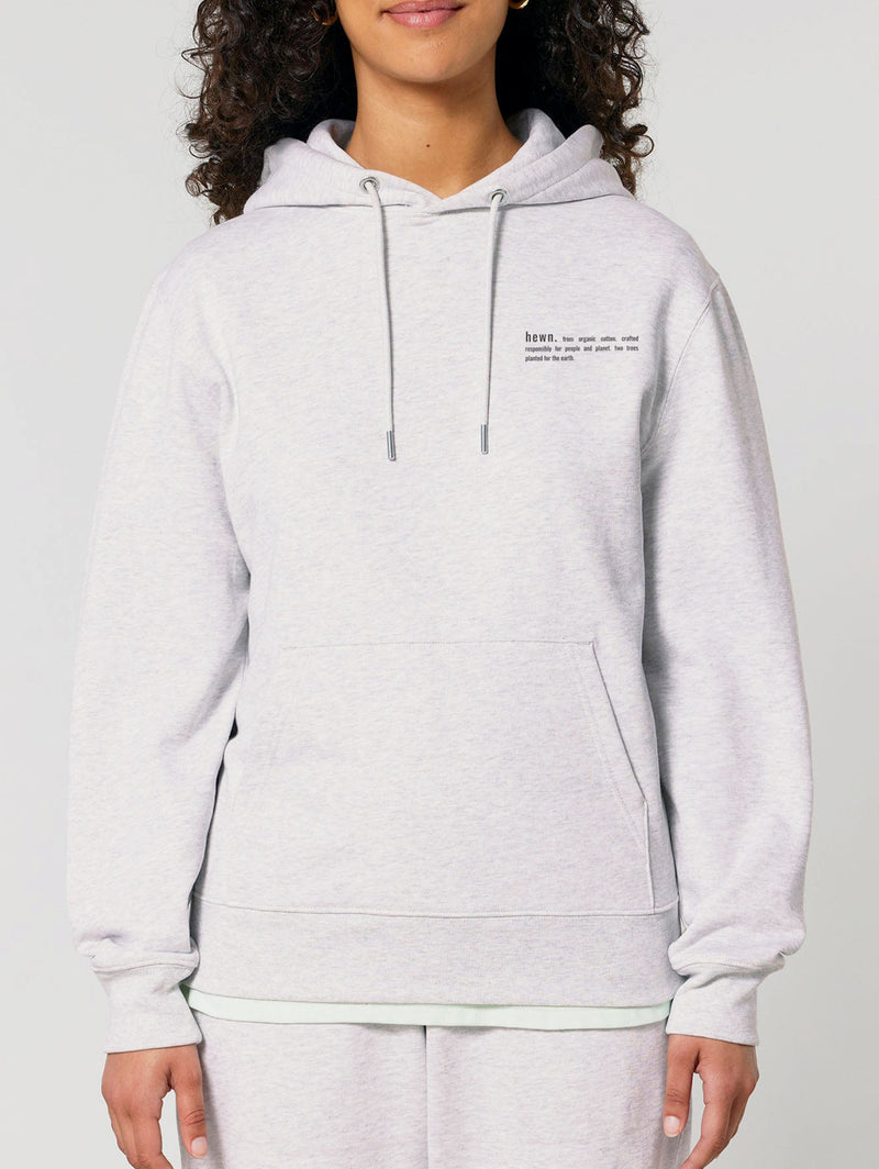 Women's Organic Cotton Relaxed Fit Hoodie | Cloud Grey Marl