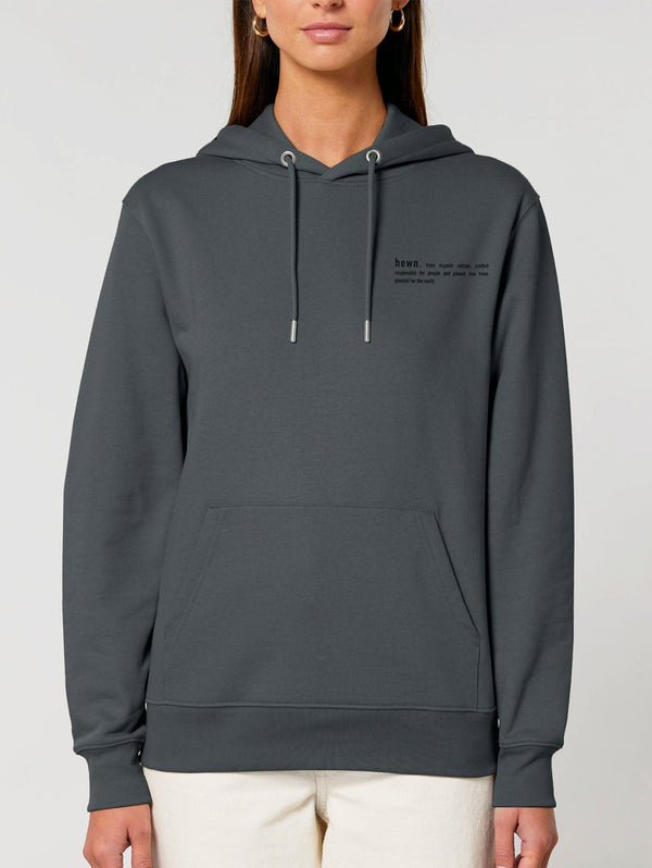 Women's Organic Cotton Relaxed Fit Hoodie | Anthracite