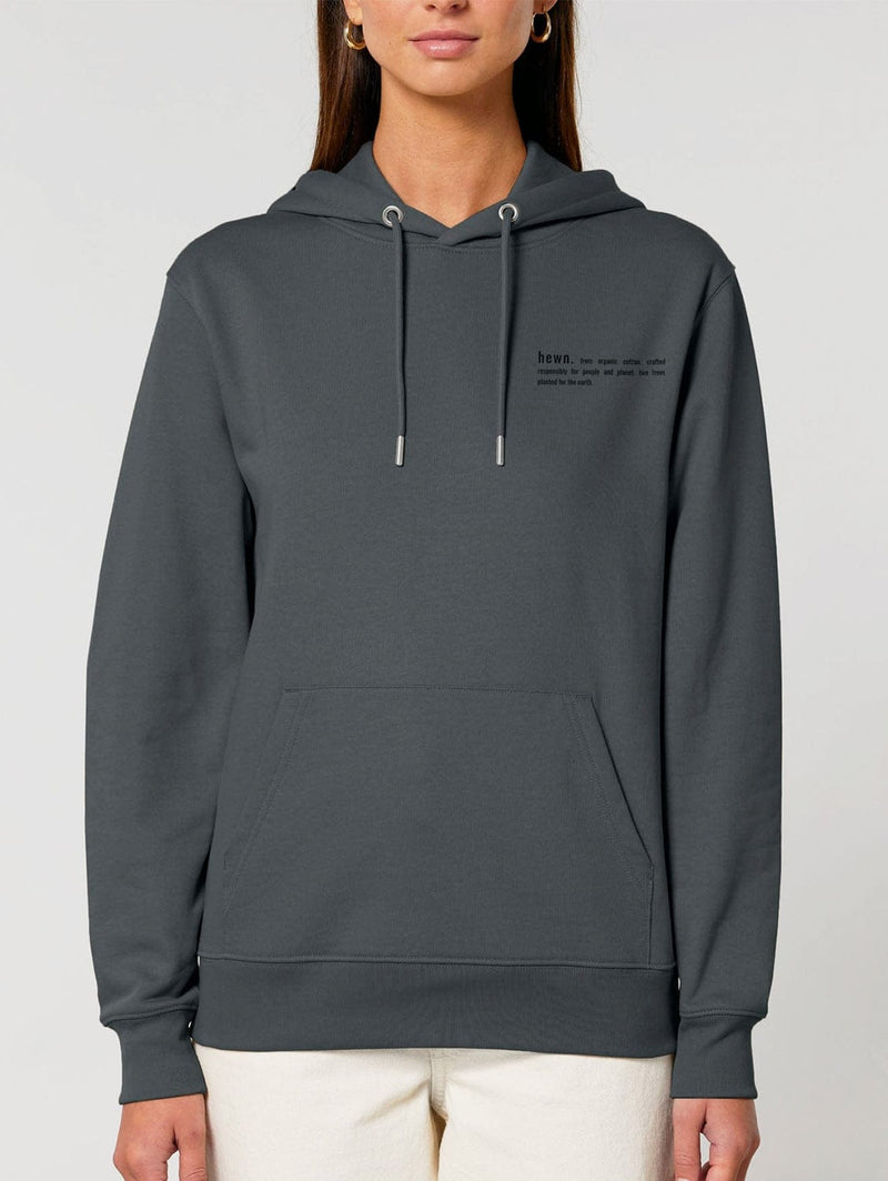 Women's Organic Cotton Relaxed Fit Hoodie | Anthracite