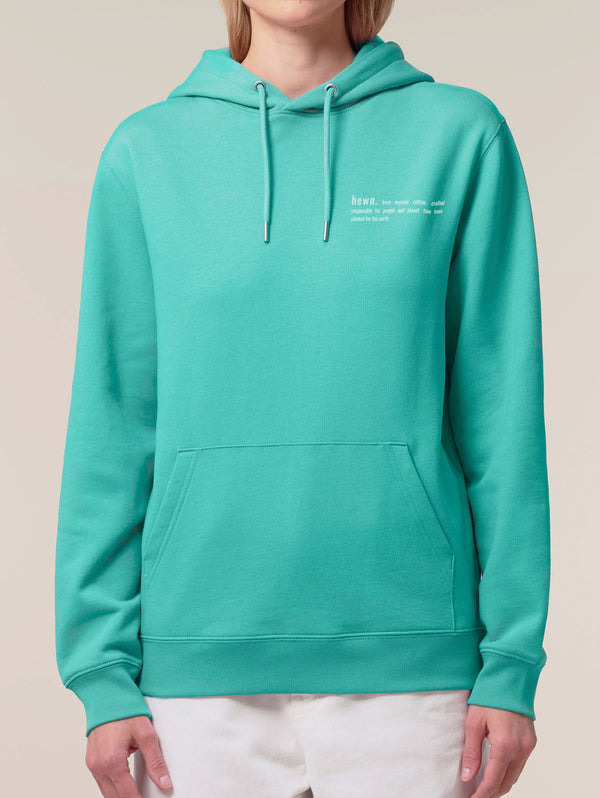 Women's Organic Cotton Relaxed Fit Hoodie | Lagoon Blue