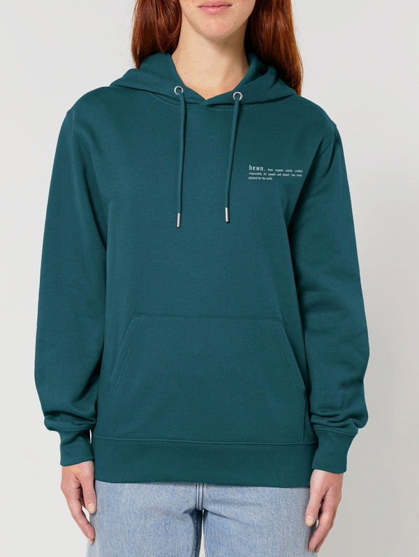 Women's Organic Cotton Relaxed Fit Hoodie | Ocean Blue