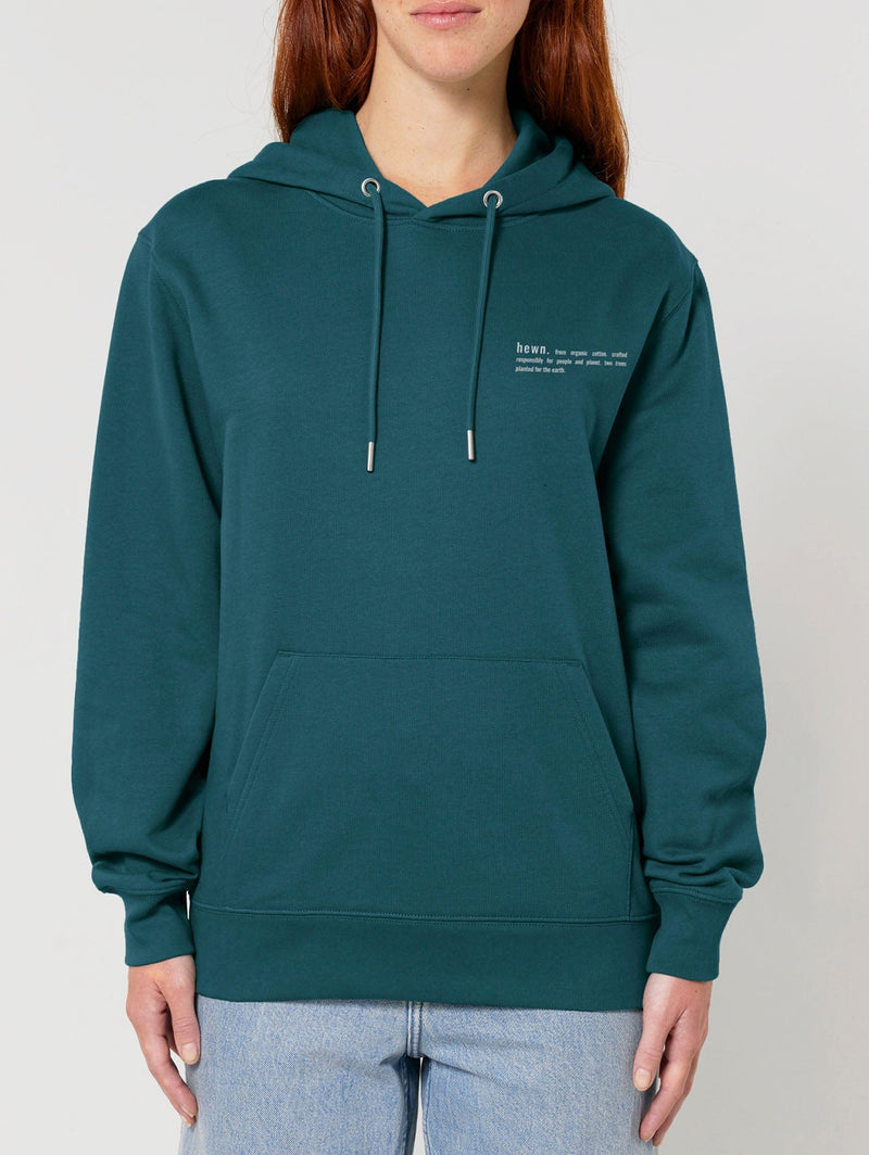 Women's Organic Cotton Relaxed Fit Hoodie | Ocean Blue