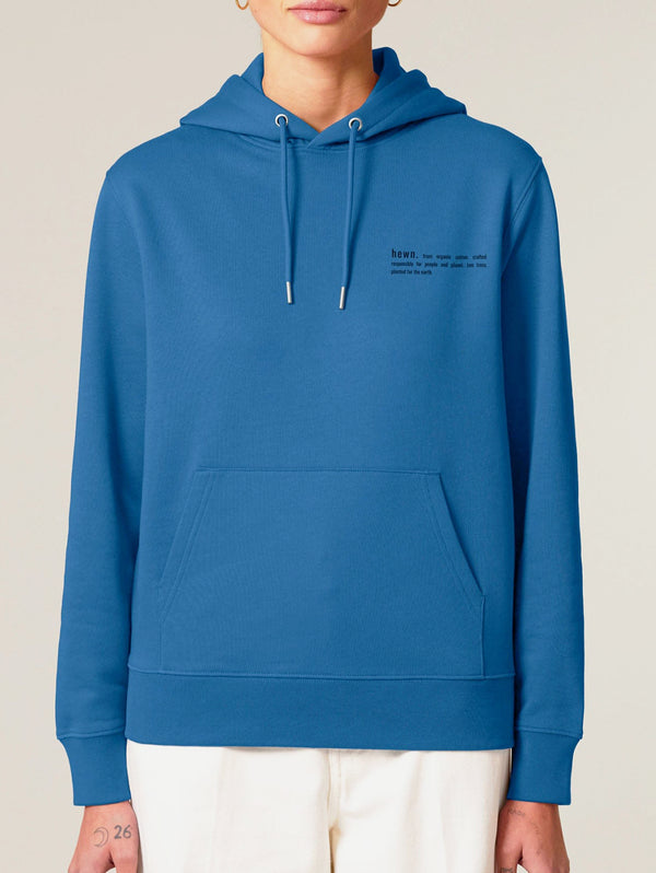 Women's Organic Cotton Relaxed Fit Hoodie | Morpho Blue